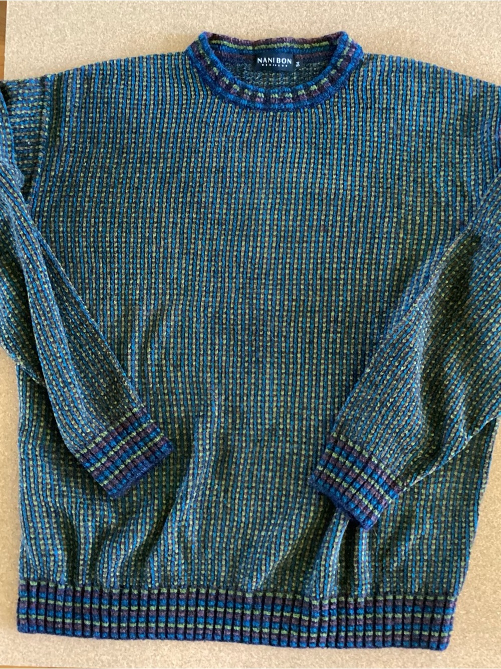 Vintage 1980’s Italian NaniBon Sweater Merino Wool Blend